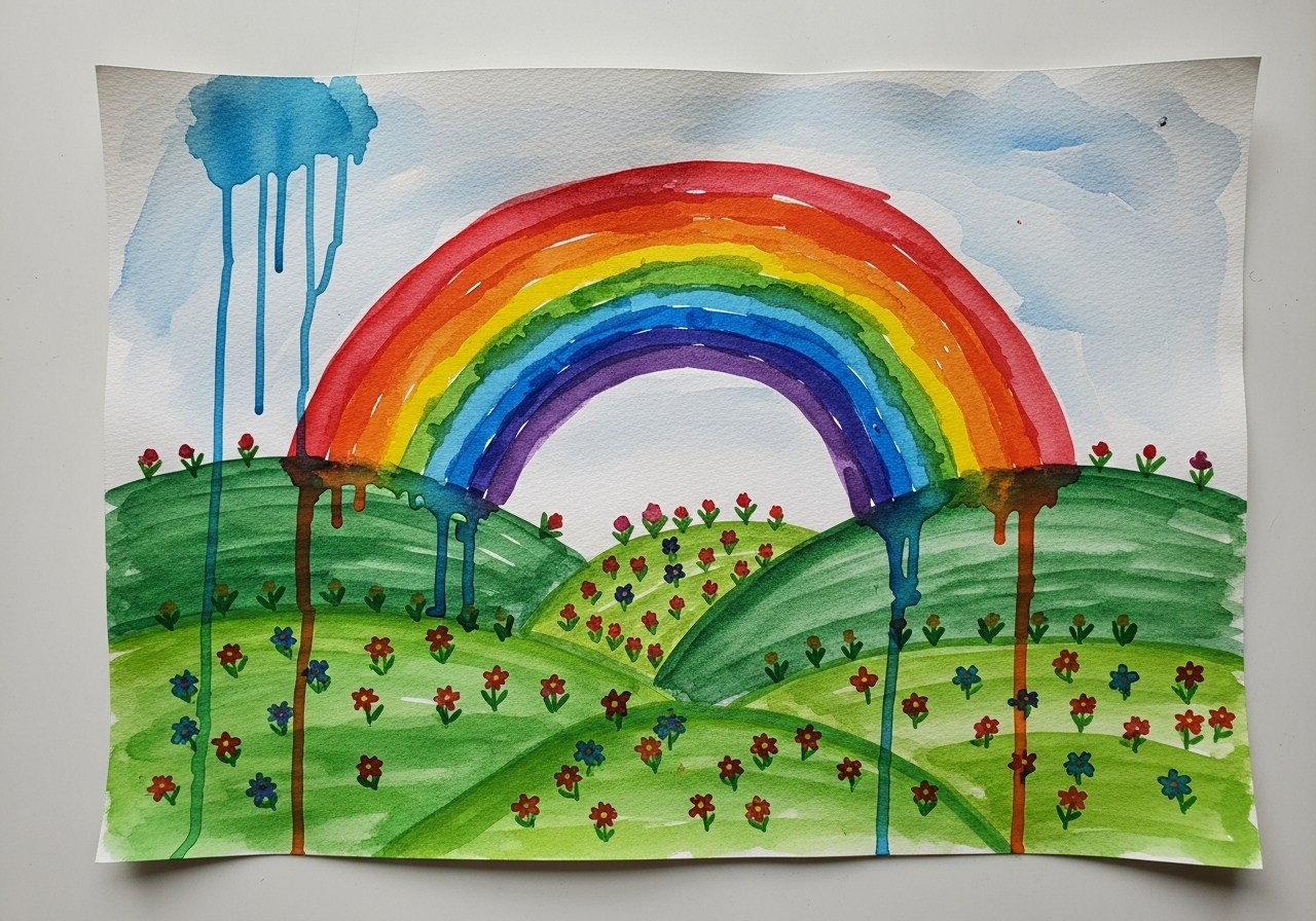 Rainbow Over the Hills